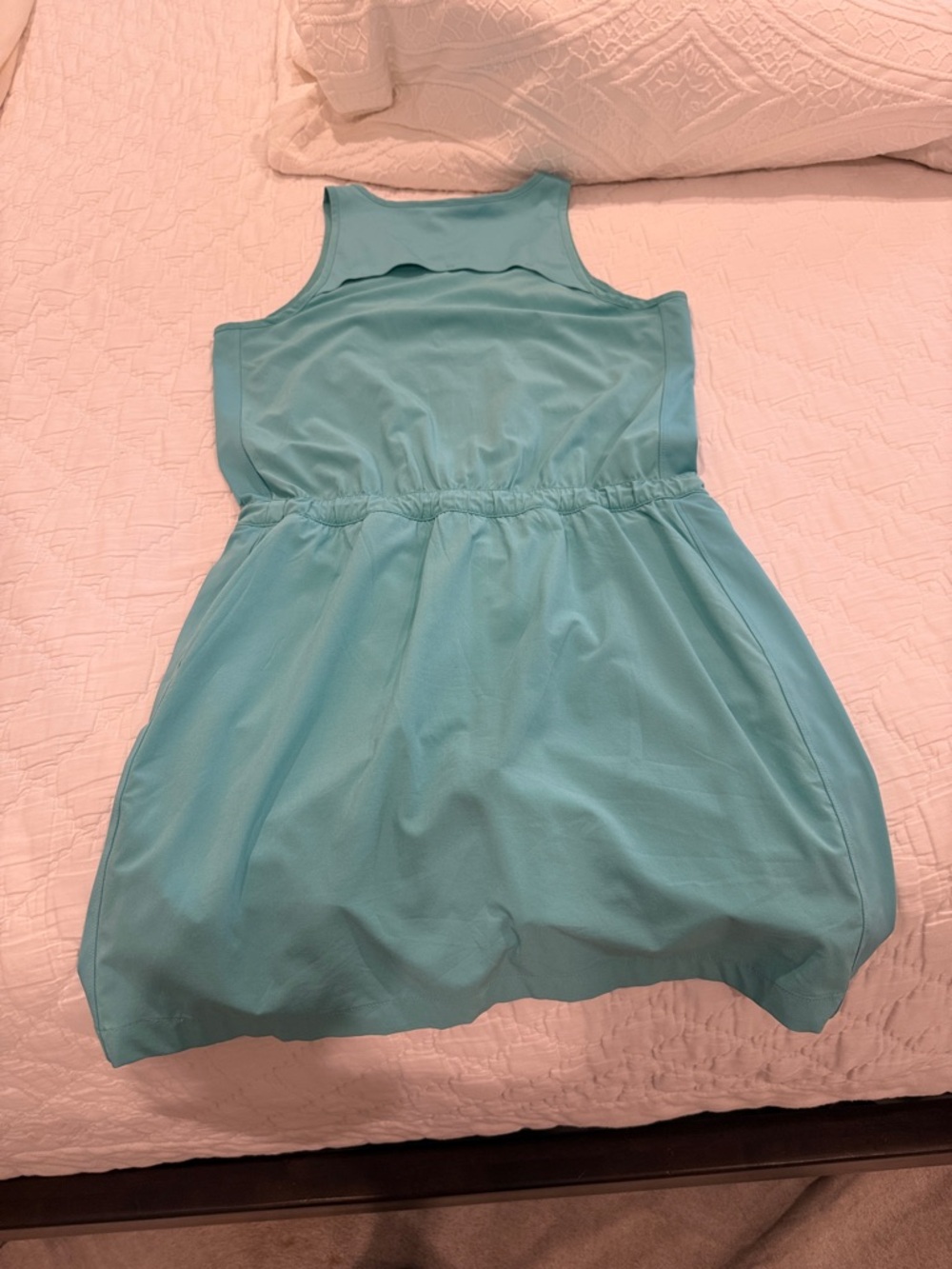 Athleta Aqua Zip-Front Drawstring Tank Dress - Picture 3 of 4